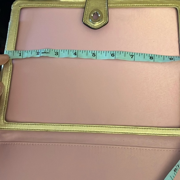 Coach: Brown Signature iPad case/holder with pink inside - Picture 15 of 16